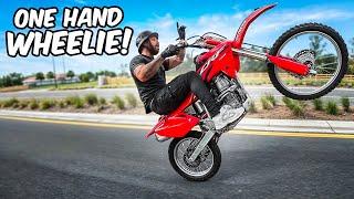 Longest Wheelie With One Hand ! | Braap Vlogs