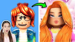 VAN LELIJK naar PRACHTIG! MAKEOVER CHALLENGE (Salon Make-over) - Roblox