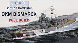 [FULL BUILD] Flyhawk 1/700 German battleship BISMARCK (water base)