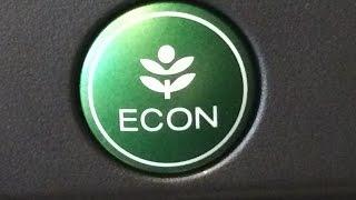 How the Econ button works on a new Honda.  How it really works!!