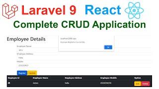 Laravel 9 React Complete CRUD Application