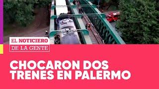 PÁNICO EN LAS VÍAS: CHOCARON dos TRENES en PALERMO - El Noticiero de la Gente