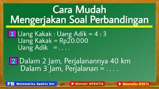 Cara Mudah Mengerjakan Soal Perbandingan Senilai. PART 1