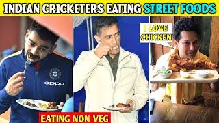 Indian Cricketer's Eating Food On Streets | Cricketer's Eating Junk Foods | Dhoni, Sachin & Rinku