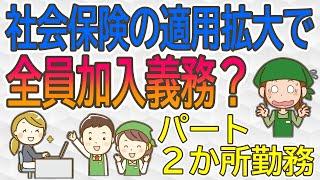 年金改正/社会保険が拡大しすぎで全員加入になりそう／第３号主婦年金廃止？