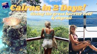 TRAVEL CAIRNS IN 2 DAYS WITH US | Great Barrier Reef Dive & Skyline Views | Australia Road Trip #6