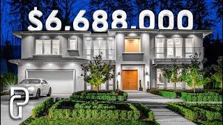 Touring a $6,688,000 luxury mansion in West Vancouver Canada with amazing interior design!