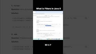 What is filters Java 8 | Interview Questions and Answers | Code Decode