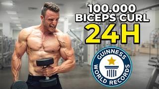 100.000 Bizeps Curls in 24 Stunden | Weltrekord
