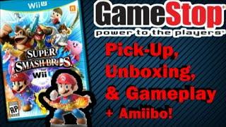 Super Smash Bros. for Wii U Pick-Up, Unboxing, & Gameplay + Amiibo! (60FPS)
