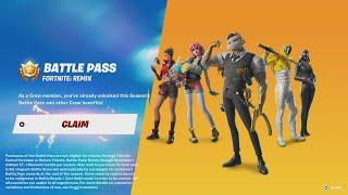 Fortnite Remix BATTLE PASS Has A NEW Cosmetic Type!!!  (Top Tier Battle Pass - Full Review)