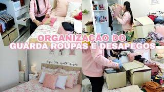 DICAS PARA ORGANIZAR GUARDA ROUPAS PEQUENO| desapego de roupas e otimização do espaço