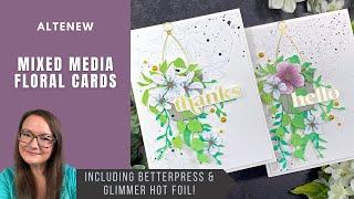 Mixed Media Floral Cards | Altenew