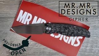 The Mr.Mr. Designs Cipher - An Incredible Design by a Insanely Talented Young Designer.