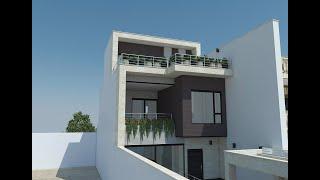 Modern Small House Design | 4 Bedrooms | Sari | ساری |  طراحی ویلا مدرن | ویلا دوبلکس کوچک