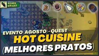 TIBIA QUESTS #23 HOW TO DO THE EVENT QUEST (HOT CUISINE QUEST) AND WHAT ARE THE 5 BEST DISHES