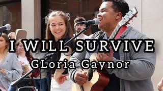 WOW..HOW TO ATTRACT A CROWD IN 5 SECONDS - I Will Survive - Gloria Gaynor | Allie Sherlock & friends