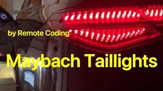 Maybach Taillights Activated In W223 S580 USA By remote coding