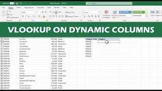 VLOOKUP() on Dynamic Columns