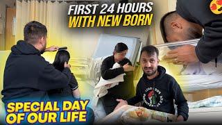 FIRST 24 HOURS WITH A NEWBORN!  || Bringing Our First Baby Home 