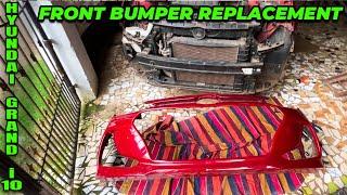 How To Replace Grand i10 Front Bumper | Step-by-Step Tutorial | English