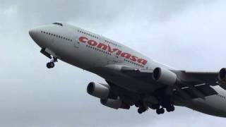 Conviasa Boeing 747-400 EC-LNA Take Off Madrid Barajas LEMD