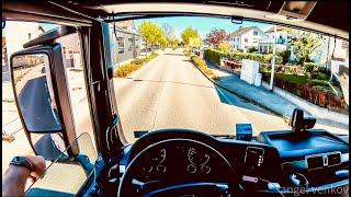 POV truck Driving MAN TGX 470  Leible     to Germany crosing France border 