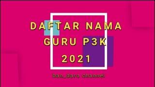 DAFTAR NAMA P3K 2021