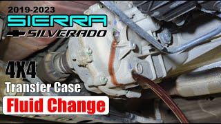 2019-2024 Sierra/Silverado: 4X4 Transfer Case Oil Change