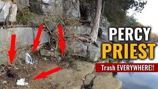 Percy Priest Lake is FULL of TRASH! Realistic Fishing Trash Video