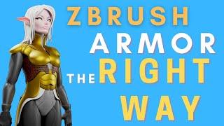 How to Make Armor in Zbrush - Zbrush Armor Tutorial