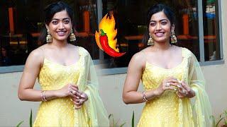 National Crush Rashmika Manddana Spotted In Juhu Promoting Her Film Goodbye | BiscootTv