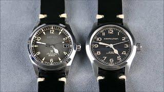 On the Wrist, from off the Cuff: Seiko Prospex 'Baby' Alpinist vs. Hamilton Khaki Field Murph 38mm