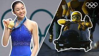 30 iconic Winter Olympic Moments! | Top Moments