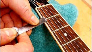 Gibson setup and fret dressing and talking to myself.