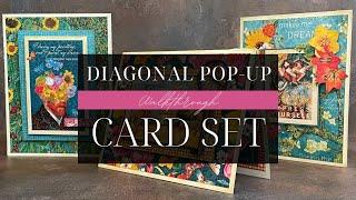 Diagonal Pop-Up Card Set Walkthrough featuring Let's Get Artsy