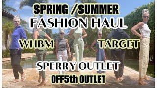 SPRING SUMMER FASHION HAUL | WHBM | TARGET | OFF5th | SPERRY #springfashionhaul