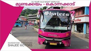 Mundakyam to Konnakkad Shajee Motors Bus Journey | First Time in Youtube #semisleeper #bus