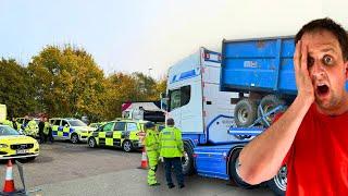 I GOT PULLED BY THE POLICE & DVSA *AT THE SAME TIME!* | #truckertim