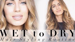 HAIRCARE & STYLING ROUTINE | WET to DRY | Lydia Elise Millen