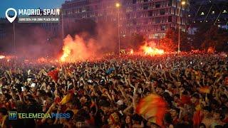  EURO 2024 | Madness with Spain's 2-1 Win over England at Plaza Colón & Plaza Cibeles, Madrid [4K]