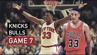 Throwback. NBA Playoffs 1994. New York Knicks vs Chicago Bulls - Game 7 Highlights HD 720p