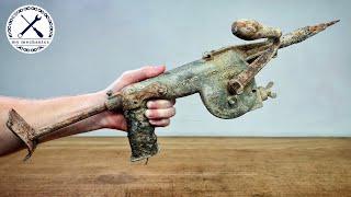 Antique Hand Cranked Hammer Drill - Restoration