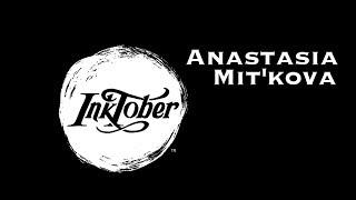 Artist Anastasia Mit'kova: 31 ink drawings in a month. Inktober from graphic hatching to watercolor.