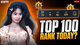 CONQUEROR TOP 100 LIVEEVERY MATCH CHICKENBGMI LIVE |#bgmilive #girlgamer #pubgmobile