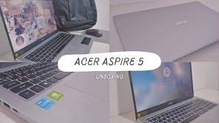 unboxing new laptop/acer aspire 5 unboxingaesthetic laptop aesthetic unboxing vlog (´◡`)