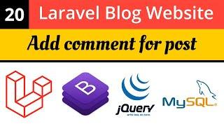 Laravel Tutorials|Add comment for post|Laravel Blog Website|Laravel 8 Tutorial