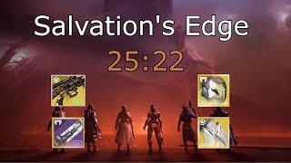 Salvation's Edge Speedrun in 25 Minutes and 22 Seconds (World record)