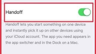 How To Turn On Handoff Options Settings in iPhone