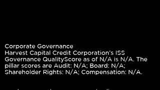 HCAPL Harvest Capital Credit Corporation HCAPL buy or sell Buffett read basic